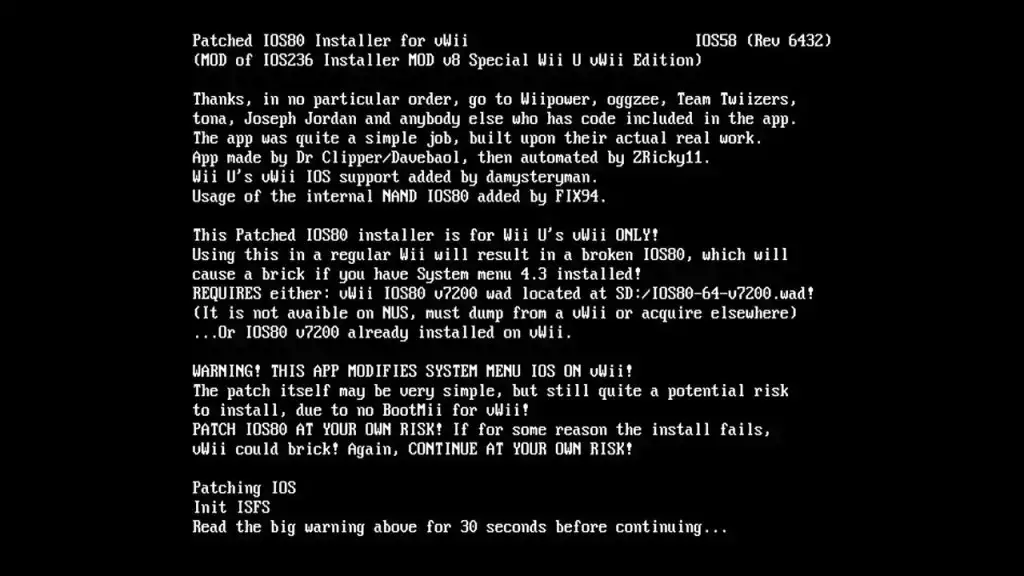 vWii hack guide 2020