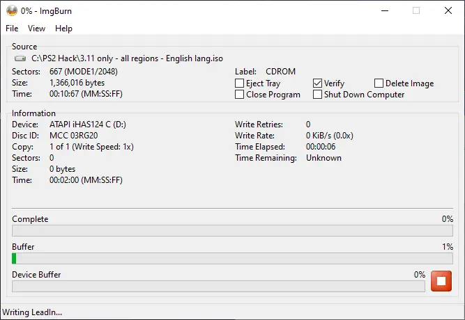 ps2 network access disc iso