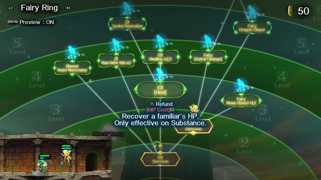 skill tree from Grimgrimoire