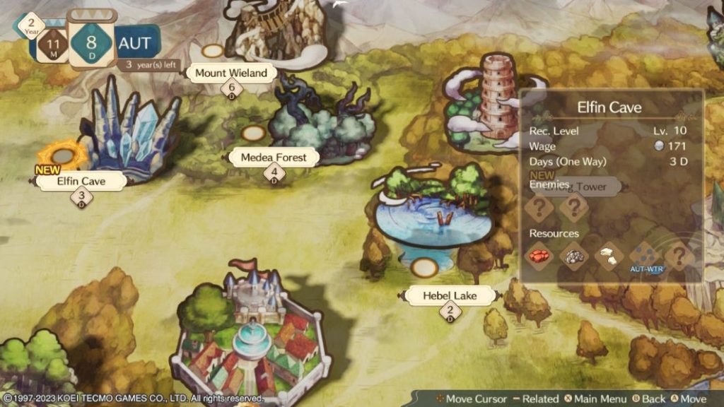 Atelier Marie Remake Map