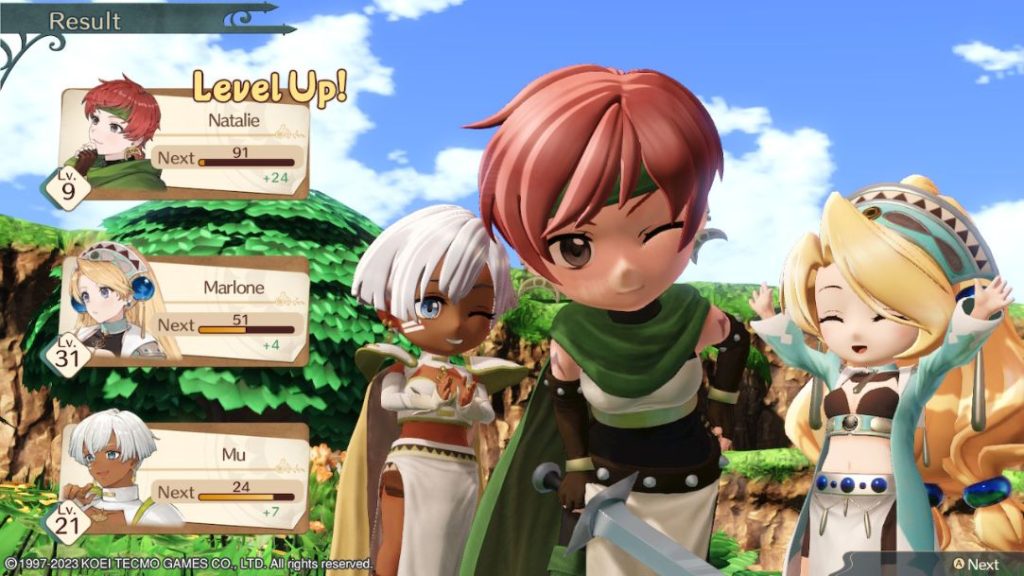 Atelier Marie Remake Victory screen