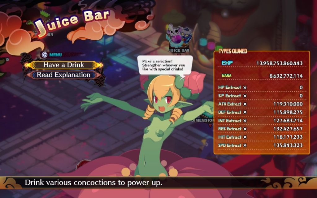 Disgaea 7 Juice Bar