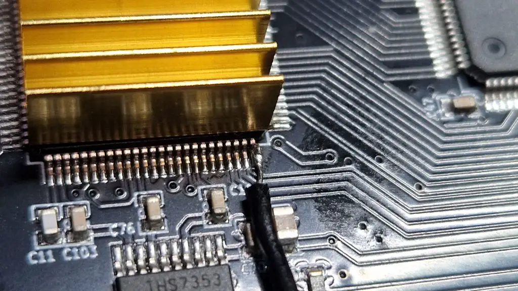 OSSC modding guide soldering pin