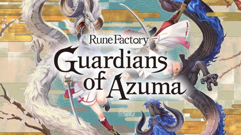 Rune Factory Logo with japanese style background