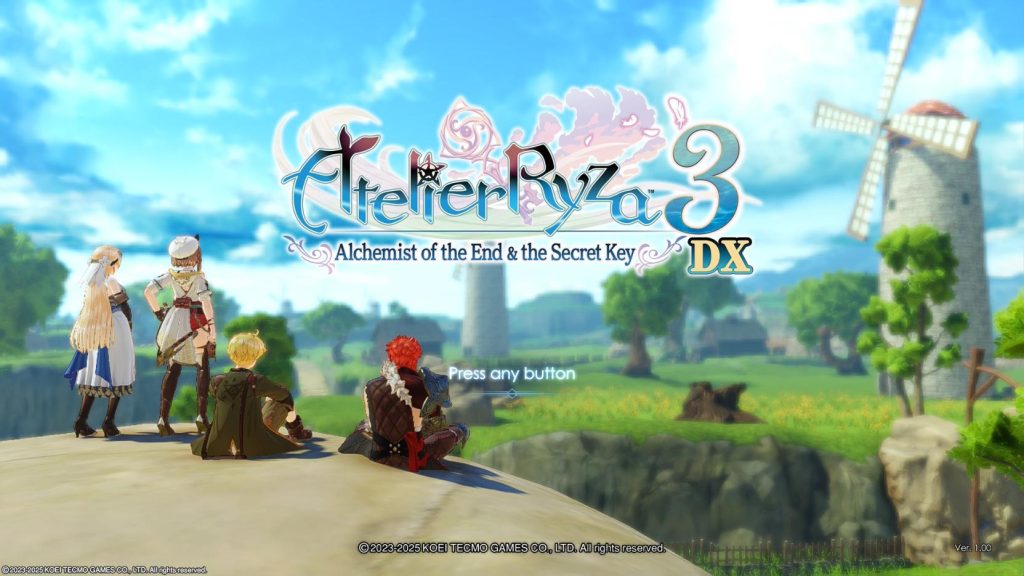 RYZA 3 DX TITLE SCREEN